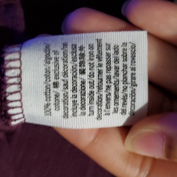 Victoria Secret Pink Maroon *V-neck* Basic Tee - Picture 3 of 5